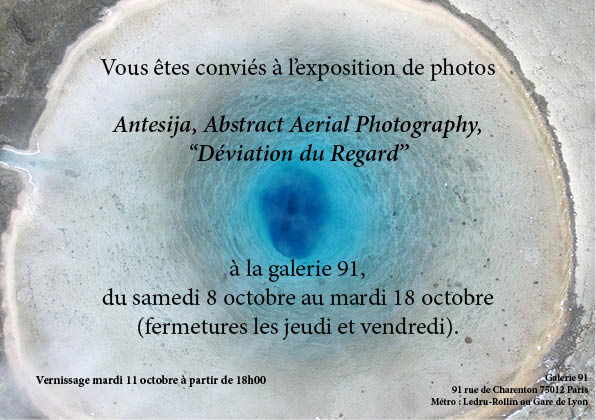 Exposition « Déviation du Regard » – Galerie 91, Paris 75012 – 8 au 18 octobre 2016